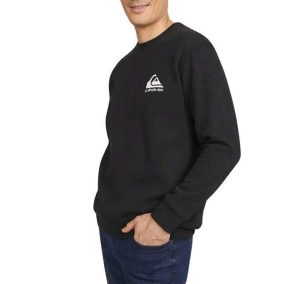 Quiksilver Men's Crew Neck Sweatshirt / Color Black /Size X-Large/ New With Tags - Picture 2 of 8